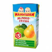 ФрутоНяня Нектар Малышам яблочно-грушевый неосветленный 0,125л для питания детей раннего возраста